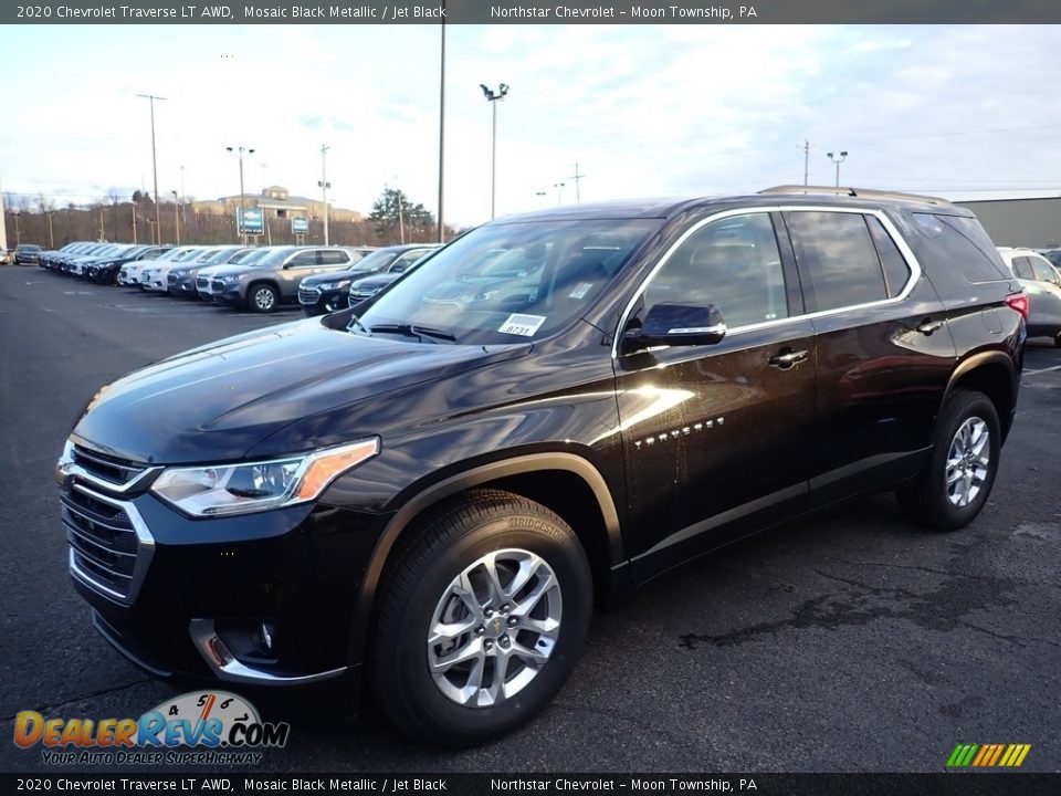 2020 Chevrolet Traverse LT AWD Mosaic Black Metallic / Jet Black Photo #1