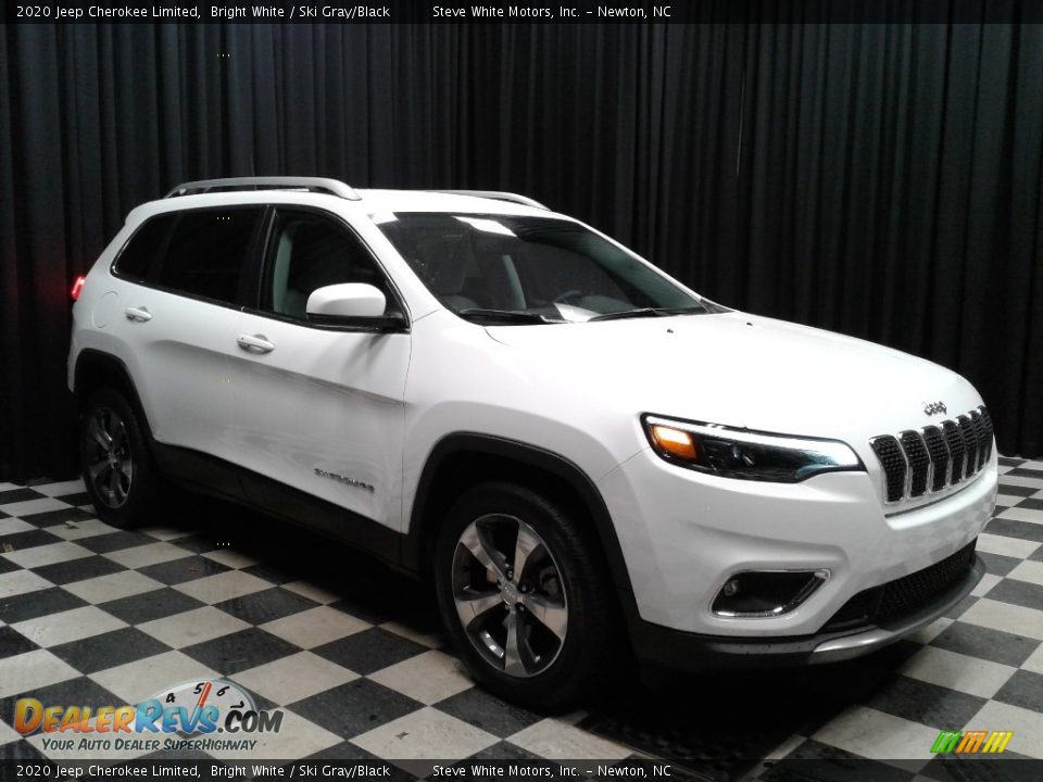 2020 Jeep Cherokee Limited Bright White / Ski Gray/Black Photo #4