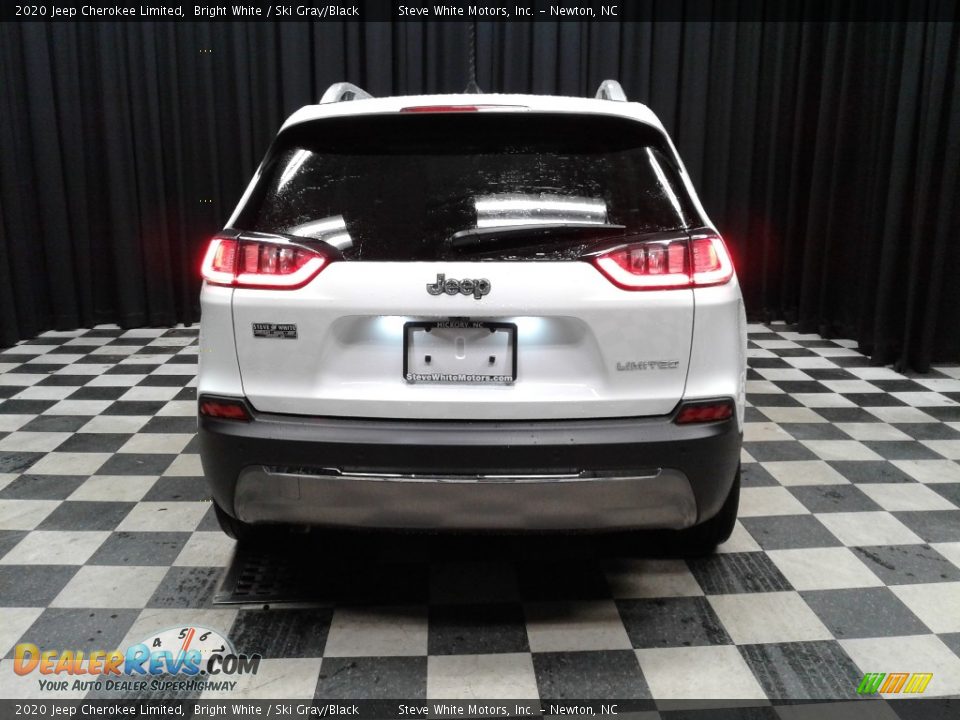 2020 Jeep Cherokee Limited Bright White / Ski Gray/Black Photo #7