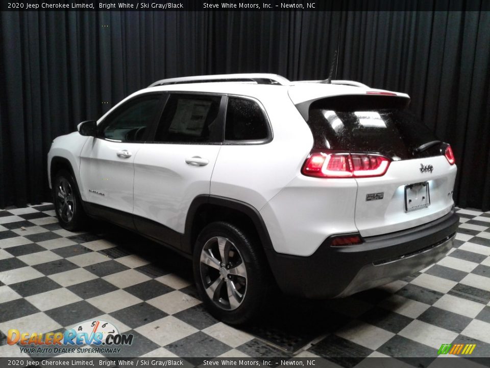 2020 Jeep Cherokee Limited Bright White / Ski Gray/Black Photo #8