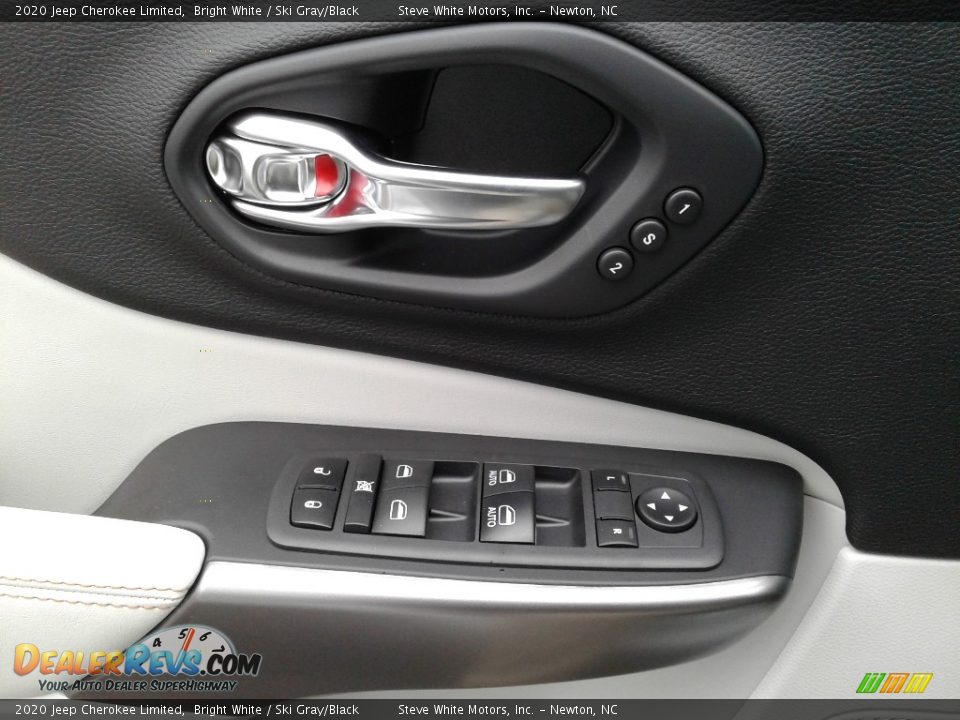 2020 Jeep Cherokee Limited Bright White / Ski Gray/Black Photo #9