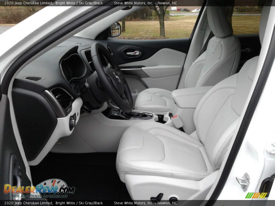 2020 Jeep Cherokee Limited Bright White / Ski Gray/Black Photo #10