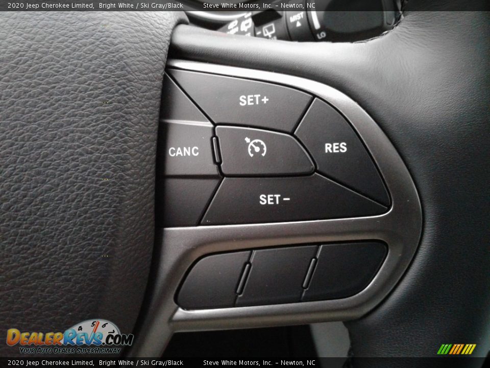 2020 Jeep Cherokee Limited Bright White / Ski Gray/Black Photo #19