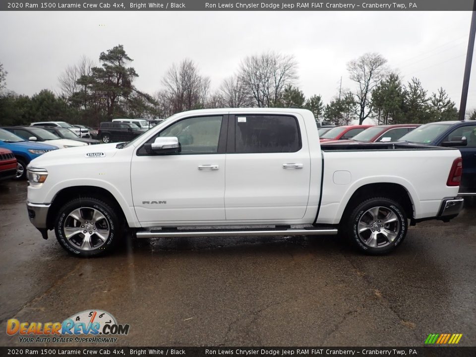 2020 Ram 1500 Laramie Crew Cab 4x4 Bright White / Black Photo #2