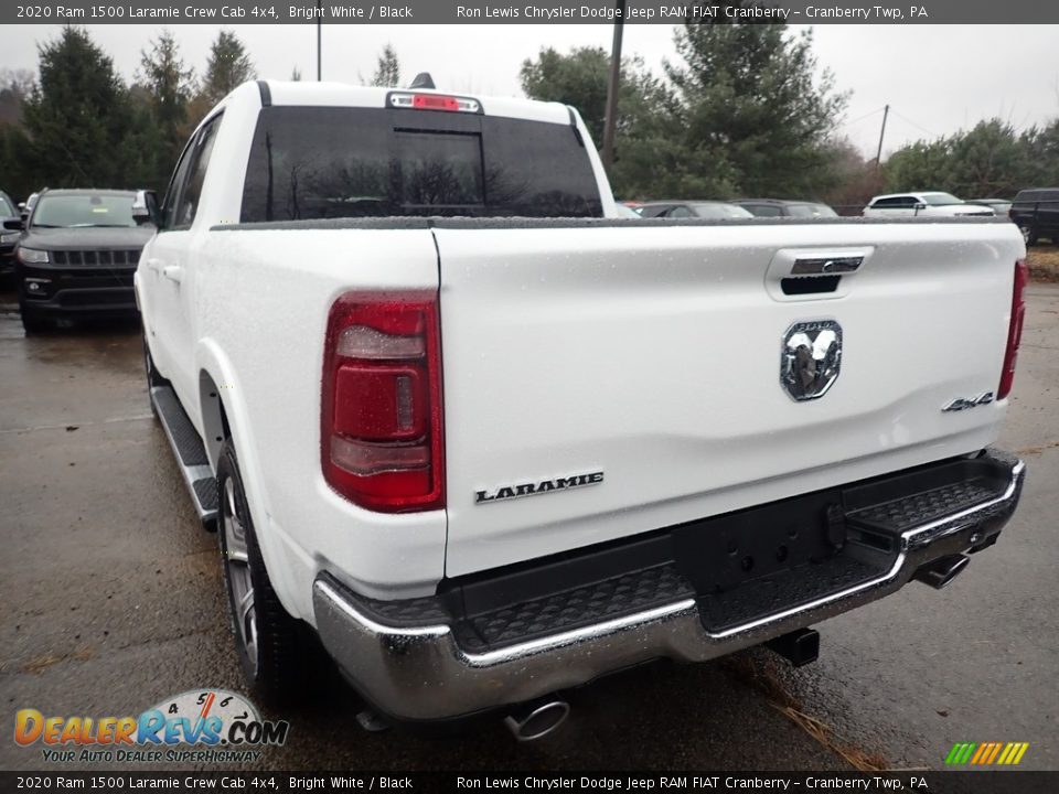2020 Ram 1500 Laramie Crew Cab 4x4 Bright White / Black Photo #3