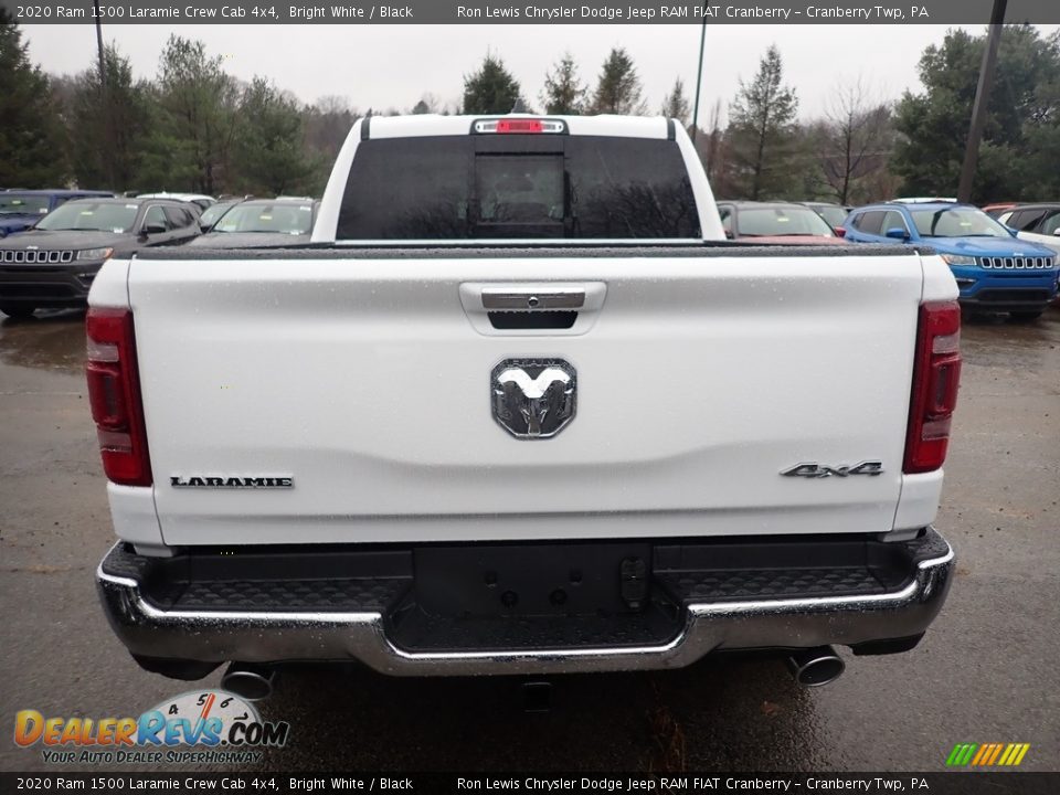 2020 Ram 1500 Laramie Crew Cab 4x4 Bright White / Black Photo #4