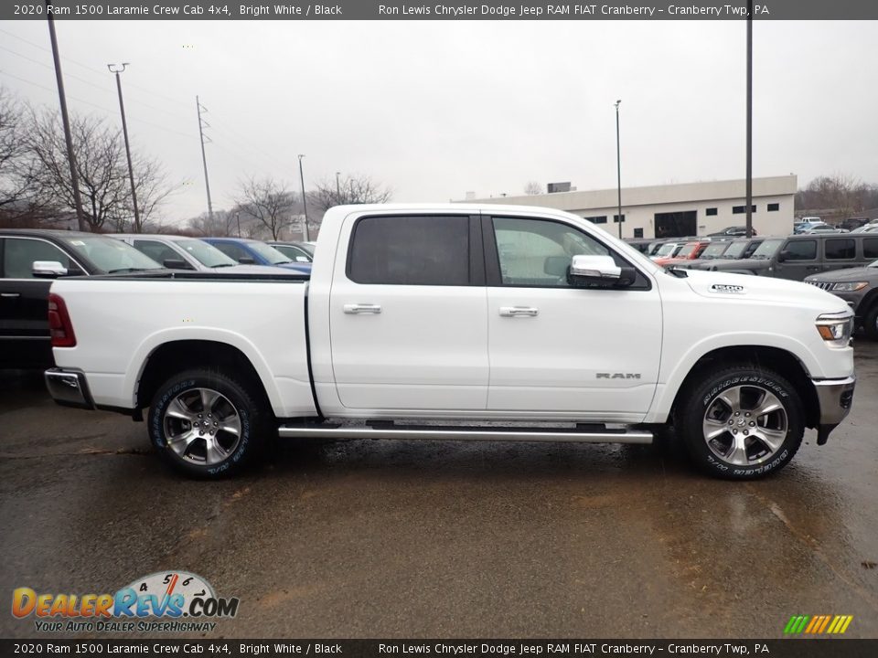 2020 Ram 1500 Laramie Crew Cab 4x4 Bright White / Black Photo #6