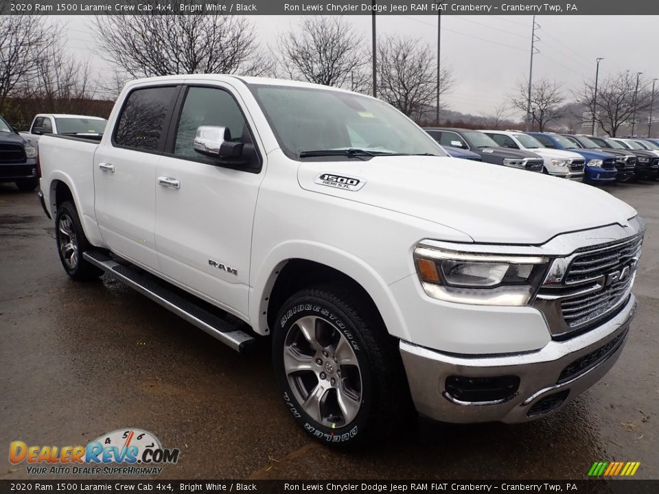 2020 Ram 1500 Laramie Crew Cab 4x4 Bright White / Black Photo #7
