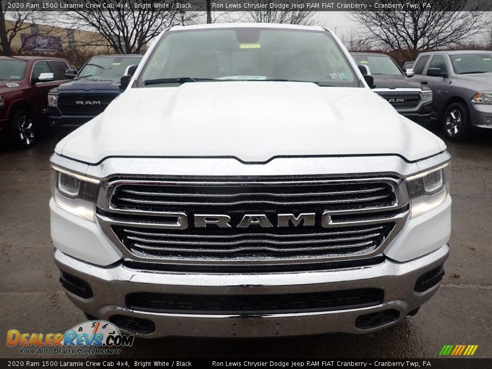 2020 Ram 1500 Laramie Crew Cab 4x4 Bright White / Black Photo #8
