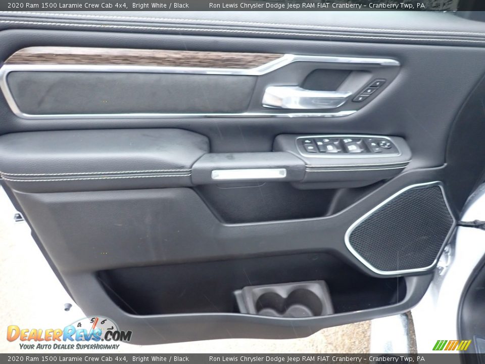 2020 Ram 1500 Laramie Crew Cab 4x4 Bright White / Black Photo #15
