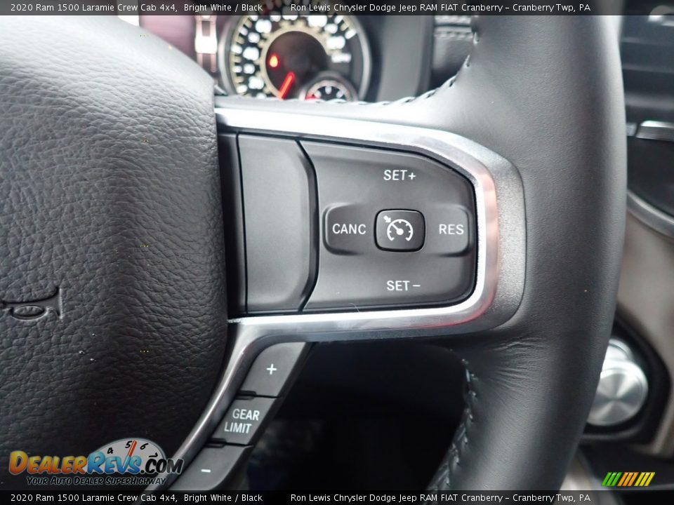 2020 Ram 1500 Laramie Crew Cab 4x4 Bright White / Black Photo #19