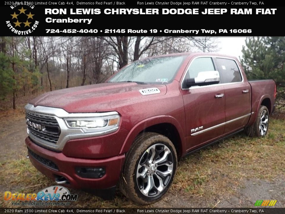 2020 Ram 1500 Limited Crew Cab 4x4 Delmonico Red Pearl / Black Photo #1