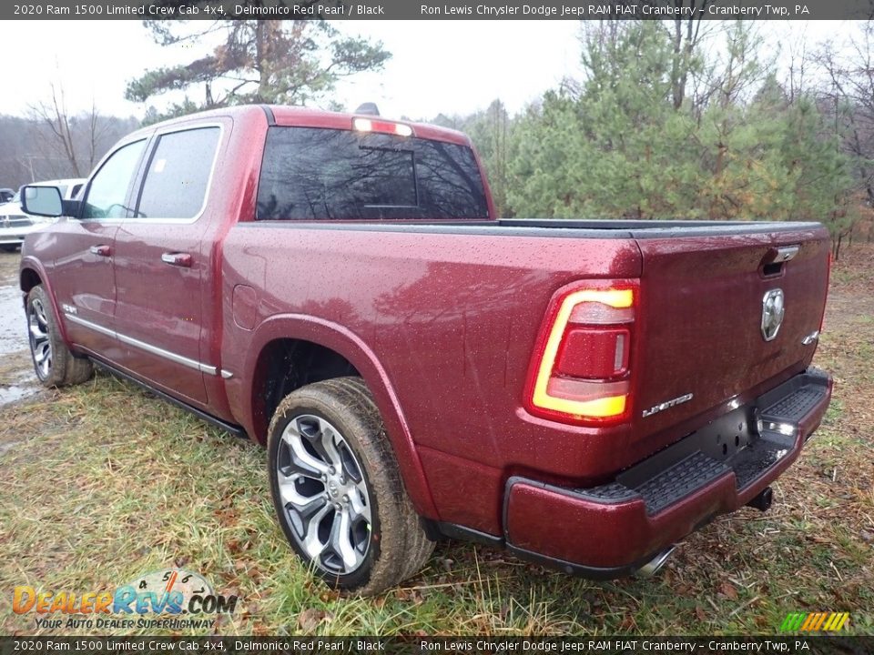 2020 Ram 1500 Limited Crew Cab 4x4 Delmonico Red Pearl / Black Photo #3