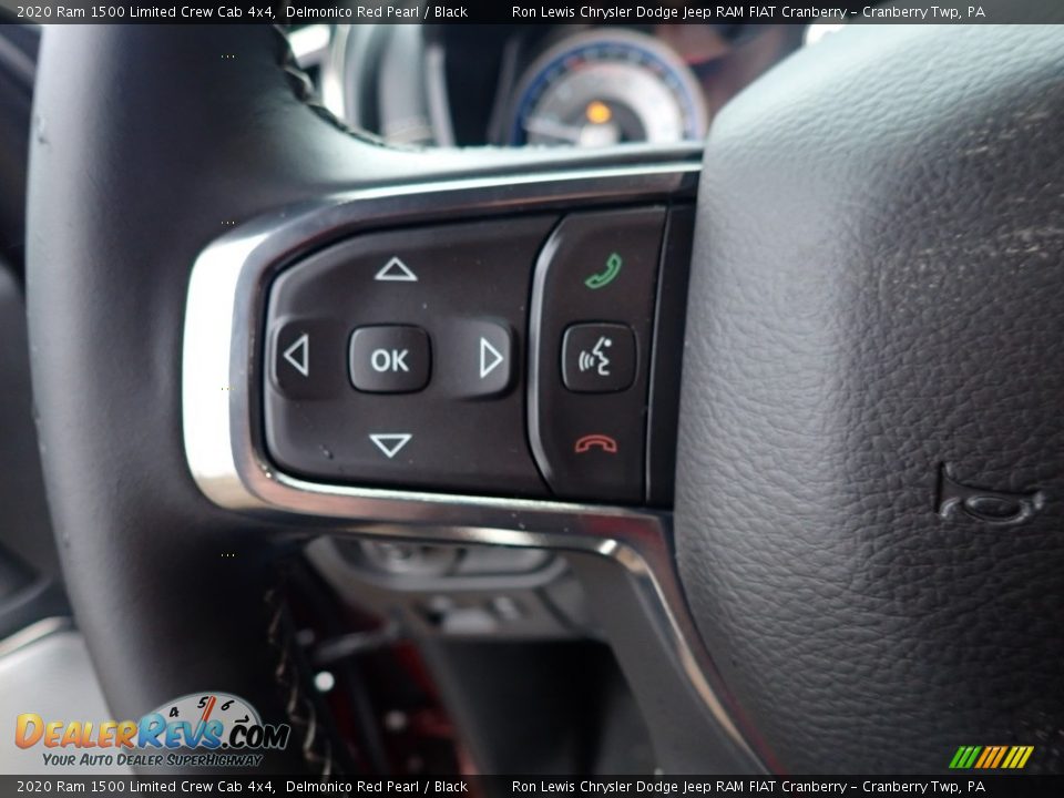 2020 Ram 1500 Limited Crew Cab 4x4 Delmonico Red Pearl / Black Photo #18