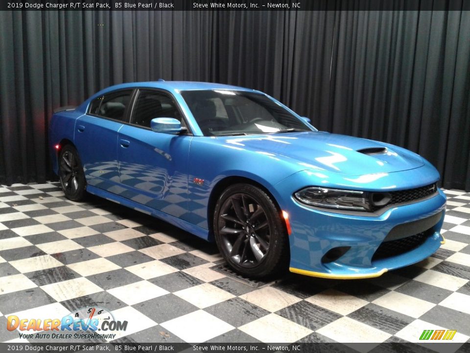 2019 Dodge Charger R/T Scat Pack B5 Blue Pearl / Black Photo #4