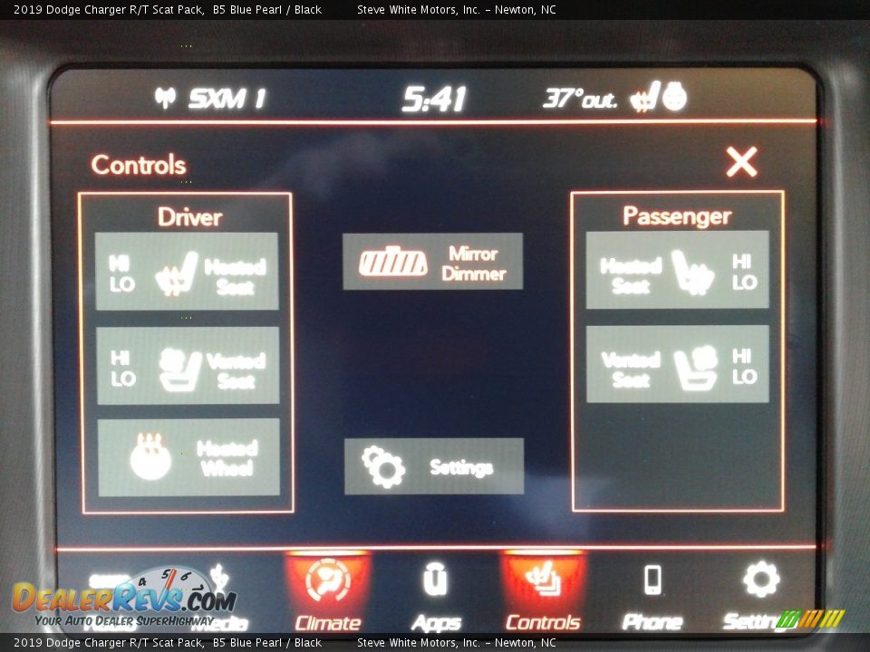 2019 Dodge Charger R/T Scat Pack B5 Blue Pearl / Black Photo #24