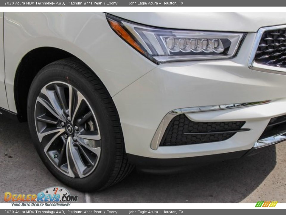 2020 Acura MDX Technology AWD Platinum White Pearl / Ebony Photo #10