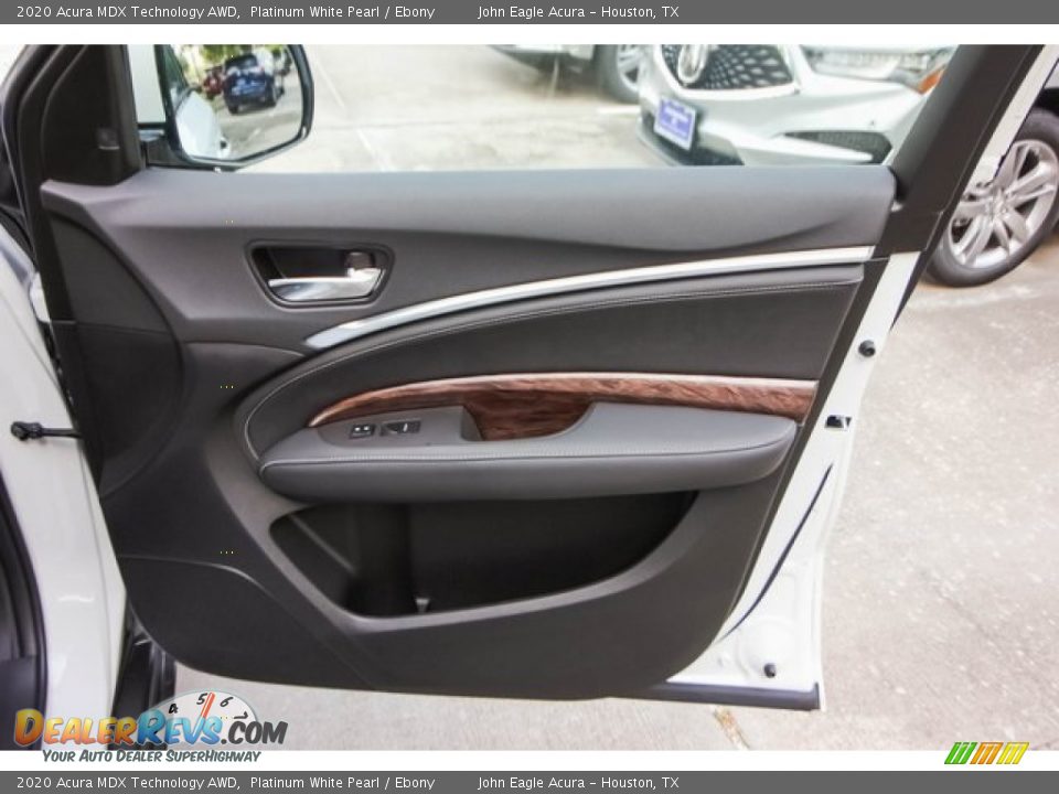 2020 Acura MDX Technology AWD Platinum White Pearl / Ebony Photo #25