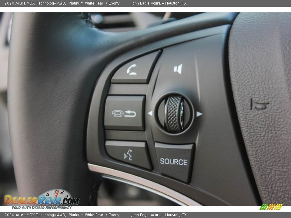2020 Acura MDX Technology AWD Platinum White Pearl / Ebony Photo #35