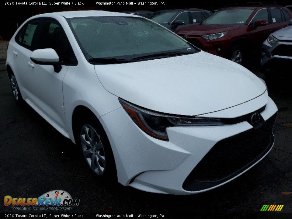 2020 Toyota Corolla LE Super White / Black Photo #1
