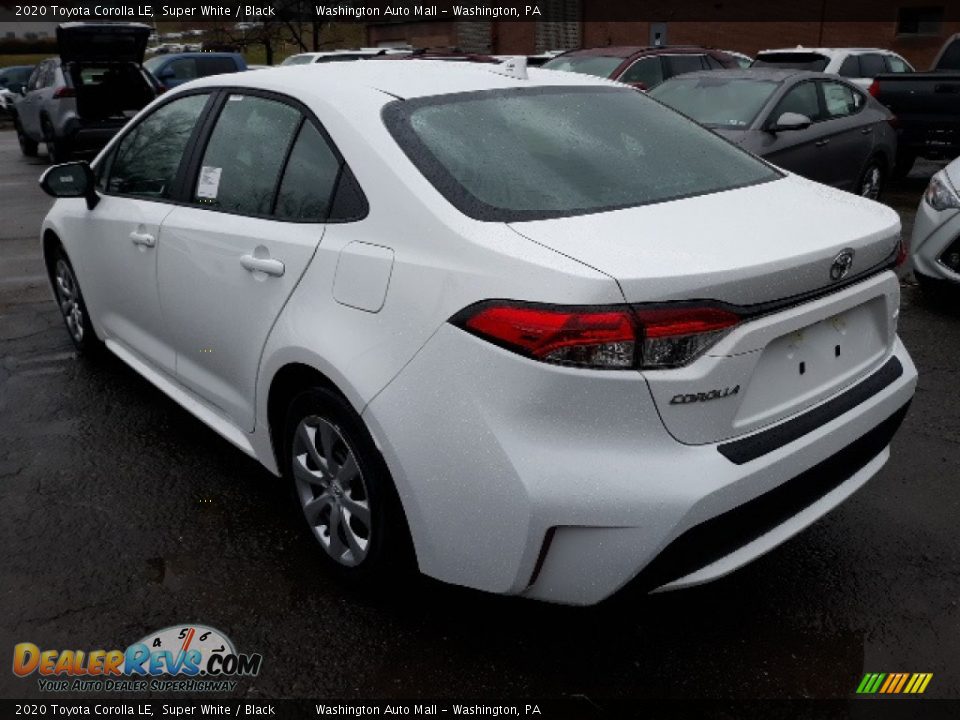 2020 Toyota Corolla LE Super White / Black Photo #2