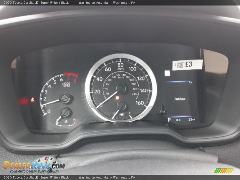 2020 Toyota Corolla LE Super White / Black Photo #5