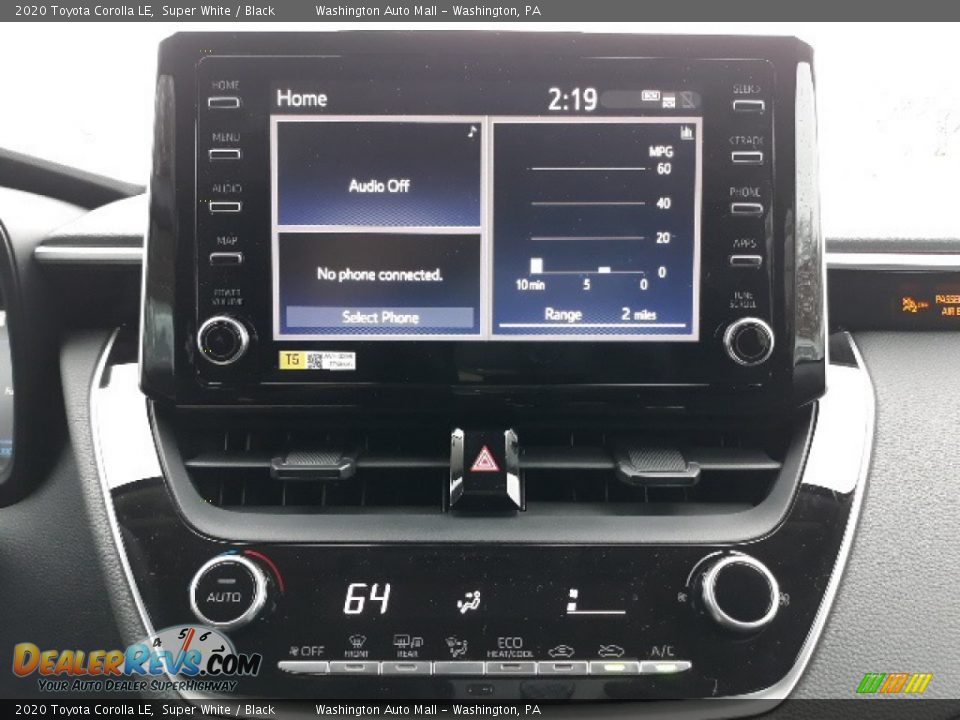 2020 Toyota Corolla LE Super White / Black Photo #6