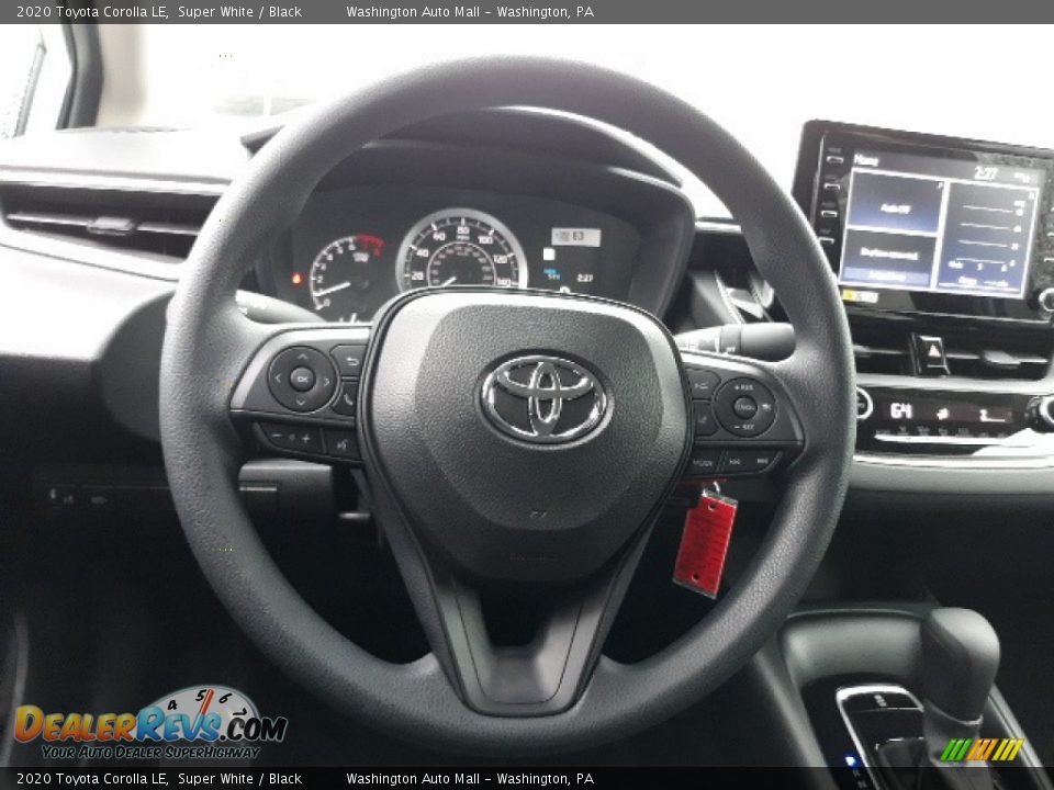 2020 Toyota Corolla LE Super White / Black Photo #9