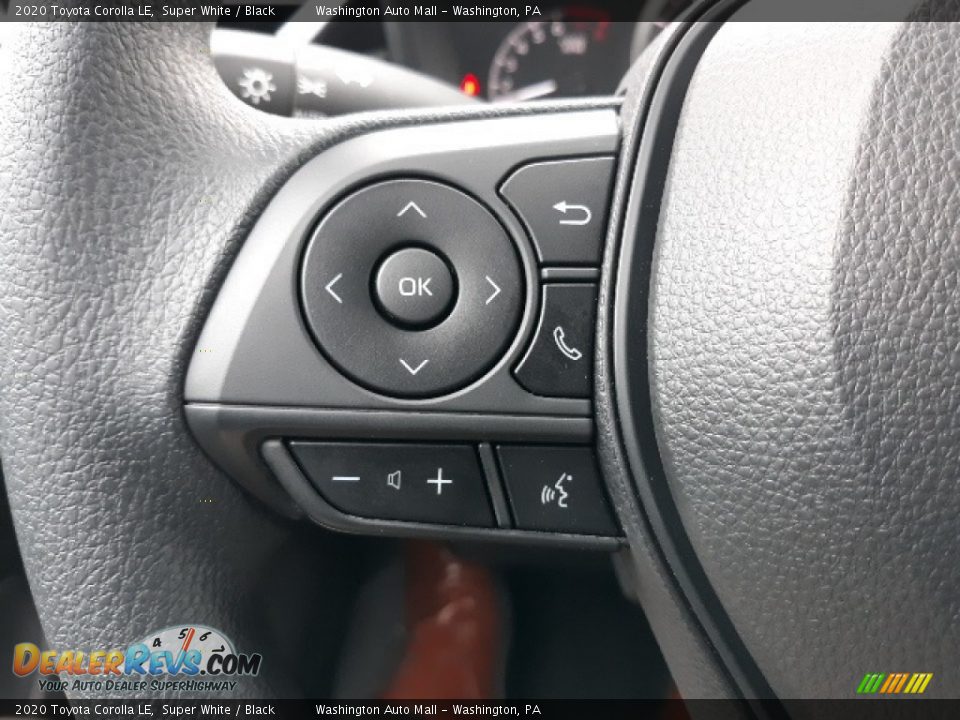 2020 Toyota Corolla LE Super White / Black Photo #10