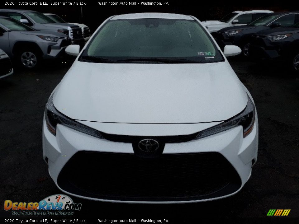 2020 Toyota Corolla LE Super White / Black Photo #13
