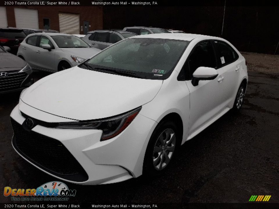 2020 Toyota Corolla LE Super White / Black Photo #14