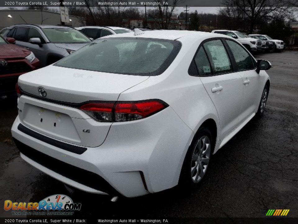 2020 Toyota Corolla LE Super White / Black Photo #16