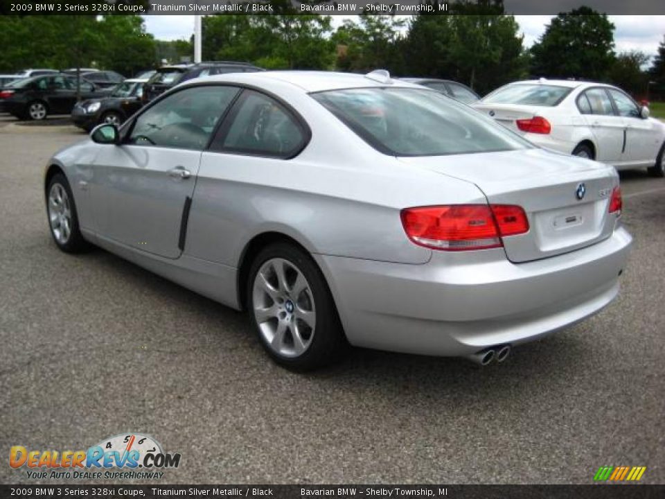 2009 BMW 3 Series 328xi Coupe Titanium Silver Metallic / Black Photo #3
