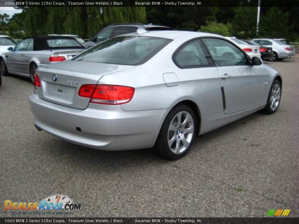 2009 BMW 3 Series 328xi Coupe Titanium Silver Metallic / Black Photo #5