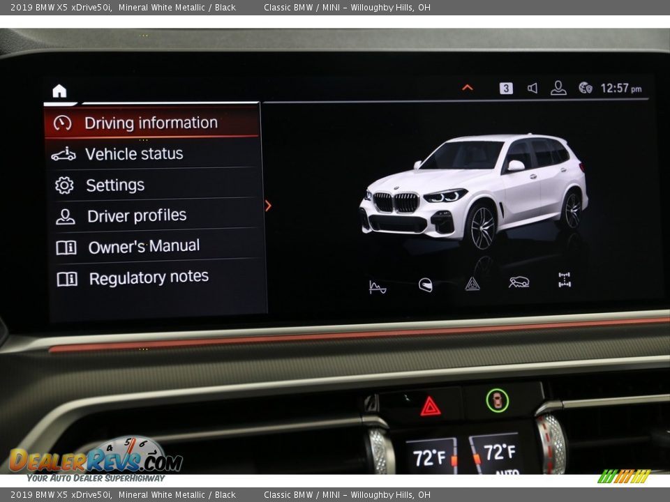 2019 BMW X5 xDrive50i Mineral White Metallic / Black Photo #15