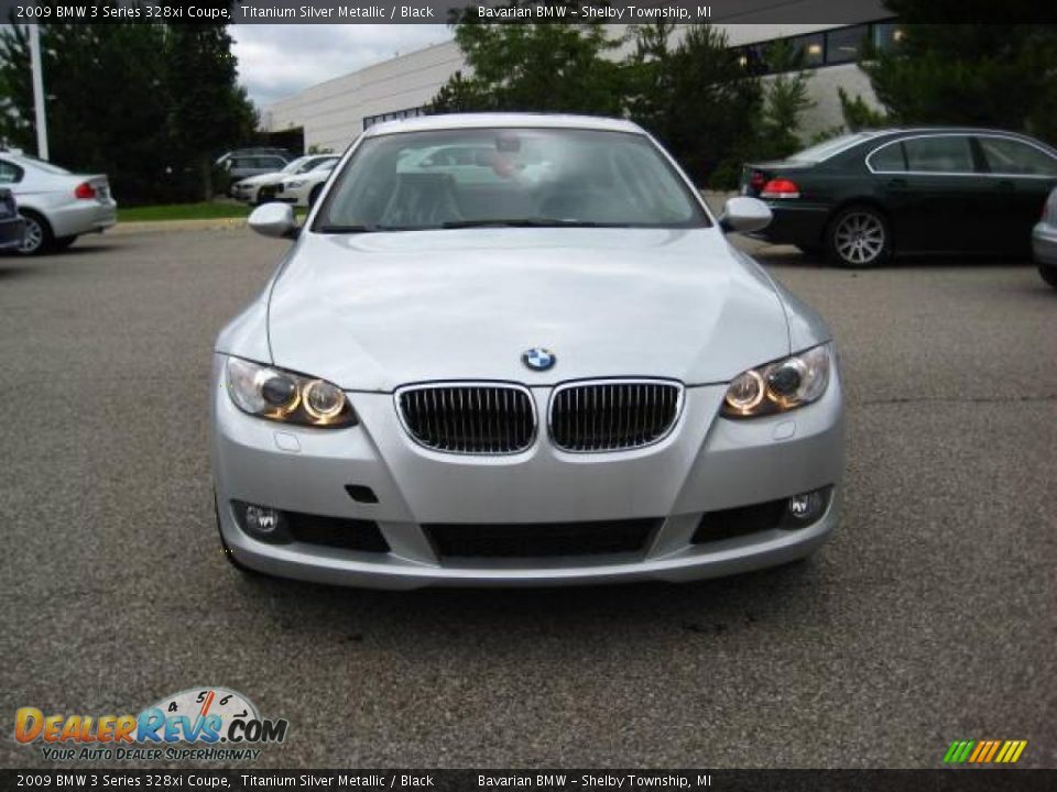 2009 BMW 3 Series 328xi Coupe Titanium Silver Metallic / Black Photo #8
