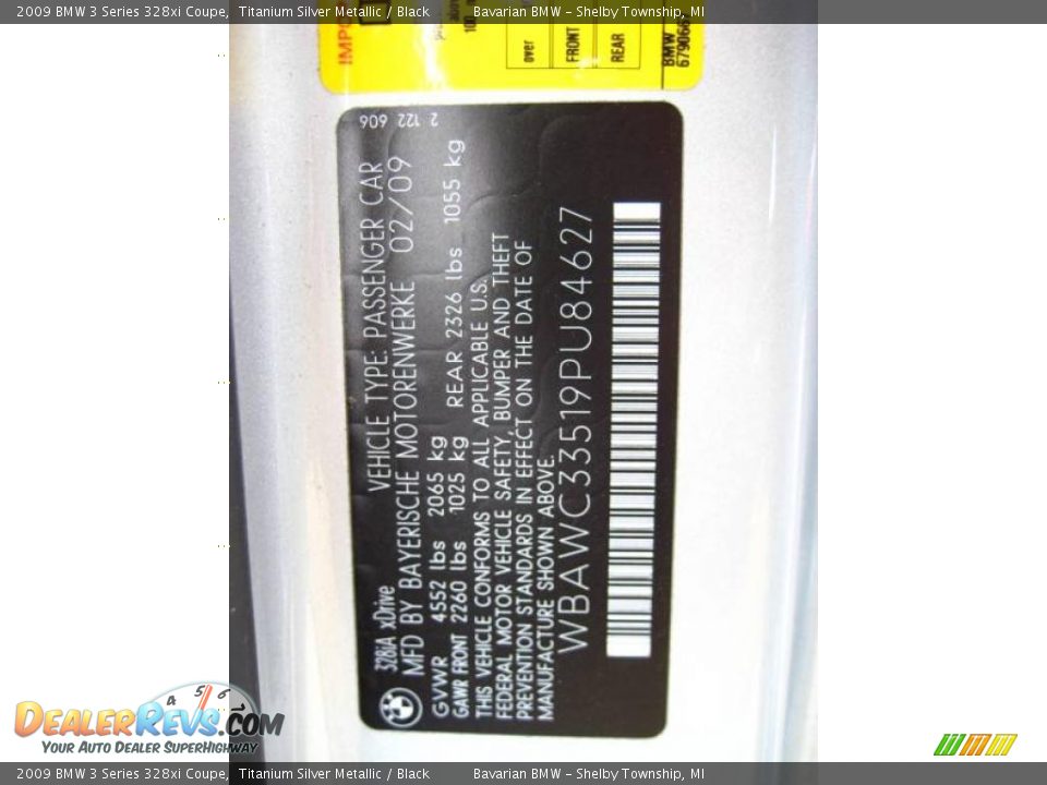 2009 BMW 3 Series 328xi Coupe Titanium Silver Metallic / Black Photo #12