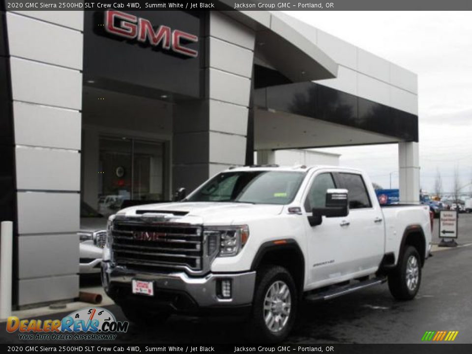 2020 GMC Sierra 2500HD SLT Crew Cab 4WD Summit White / Jet Black Photo #1