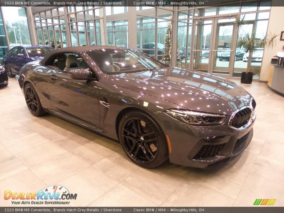 2020 BMW M8 Convertible Brands Hatch Grey Metallic / Silverstone Photo #1