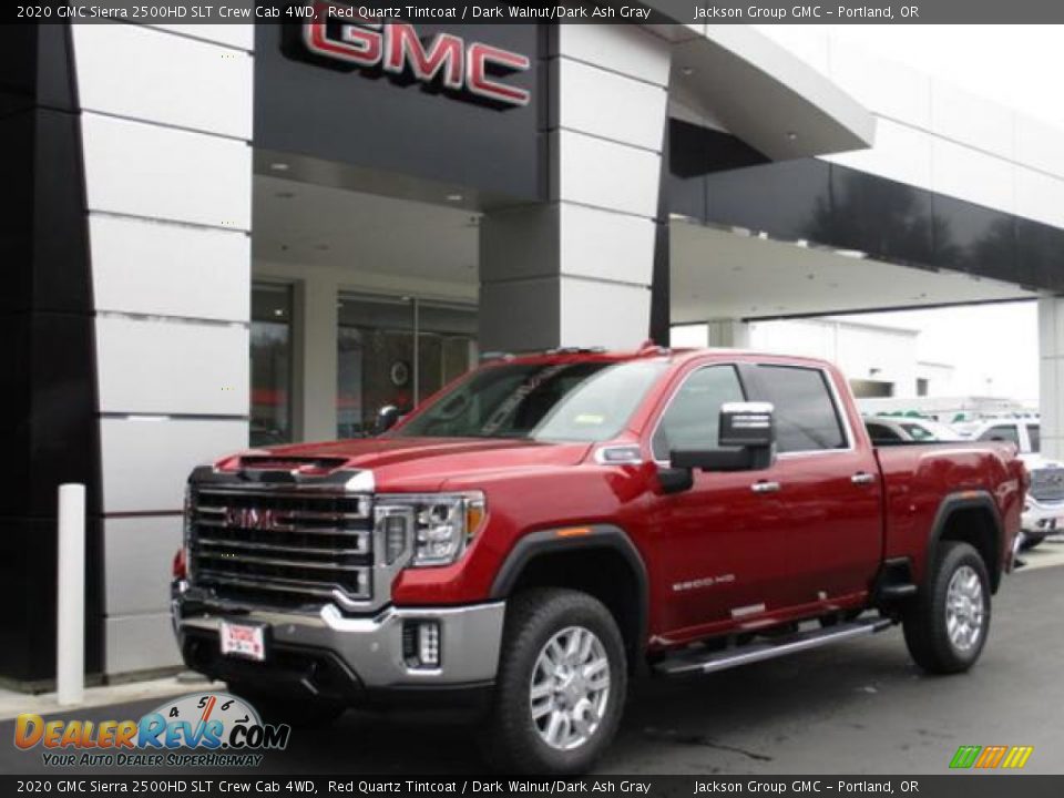 2020 GMC Sierra 2500HD SLT Crew Cab 4WD Red Quartz Tintcoat / Dark Walnut/Dark Ash Gray Photo #1