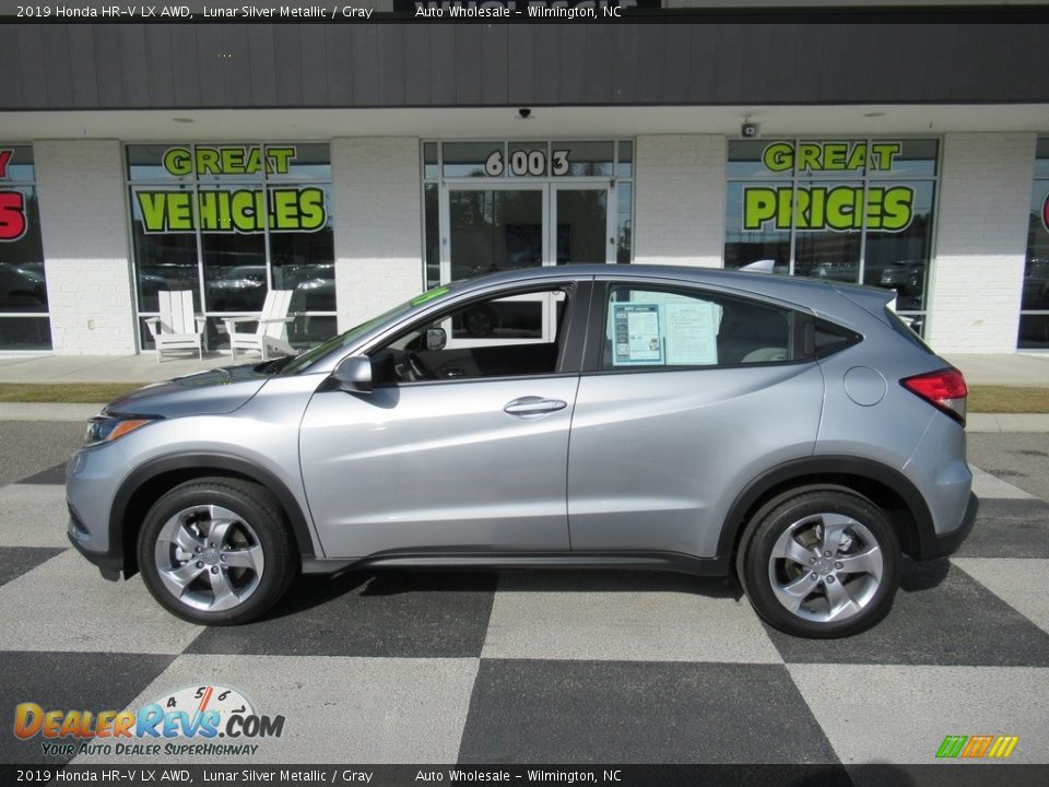 2019 Honda HR-V LX AWD Lunar Silver Metallic / Gray Photo #1