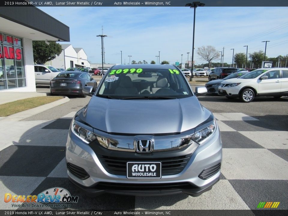 2019 Honda HR-V LX AWD Lunar Silver Metallic / Gray Photo #2