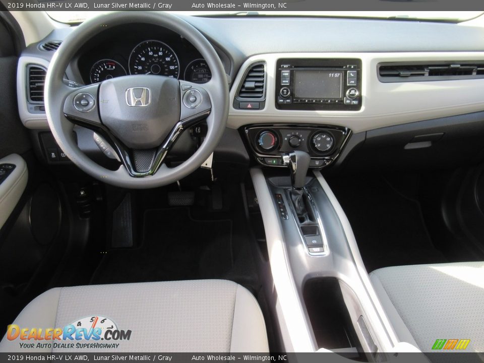 2019 Honda HR-V LX AWD Lunar Silver Metallic / Gray Photo #14