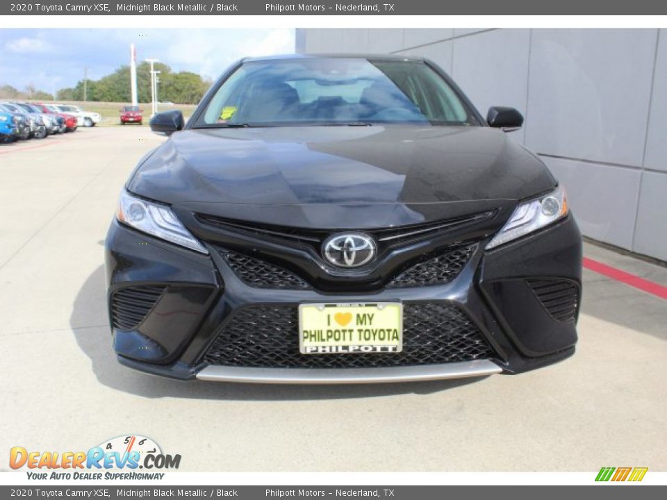 2020 Toyota Camry XSE Midnight Black Metallic / Black Photo #3