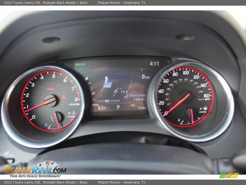 2020 Toyota Camry XSE Midnight Black Metallic / Black Photo #14