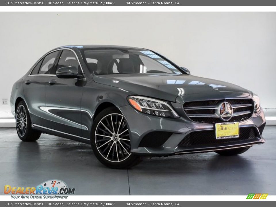 2019 Mercedes-Benz C 300 Sedan Selenite Grey Metallic / Black Photo #12