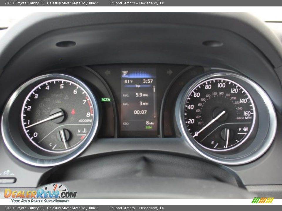 2020 Toyota Camry SE Celestial Silver Metallic / Black Photo #14