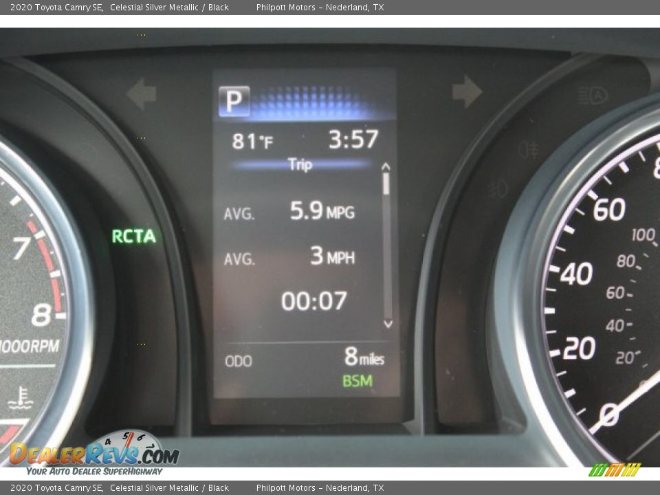 2020 Toyota Camry SE Celestial Silver Metallic / Black Photo #15