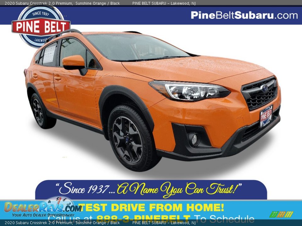 2020 Subaru Crosstrek 2.0 Premium Sunshine Orange / Black Photo #1