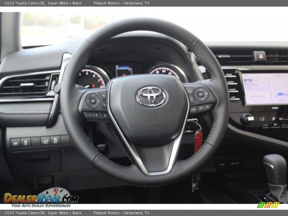2020 Toyota Camry SE Super White / Black Photo #22